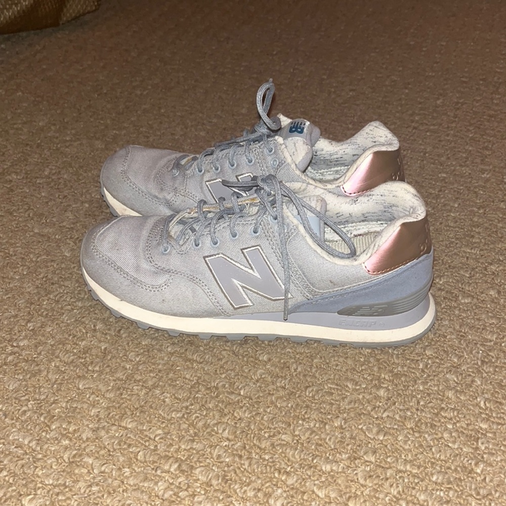 New balance 574 light gray/Rose gold
